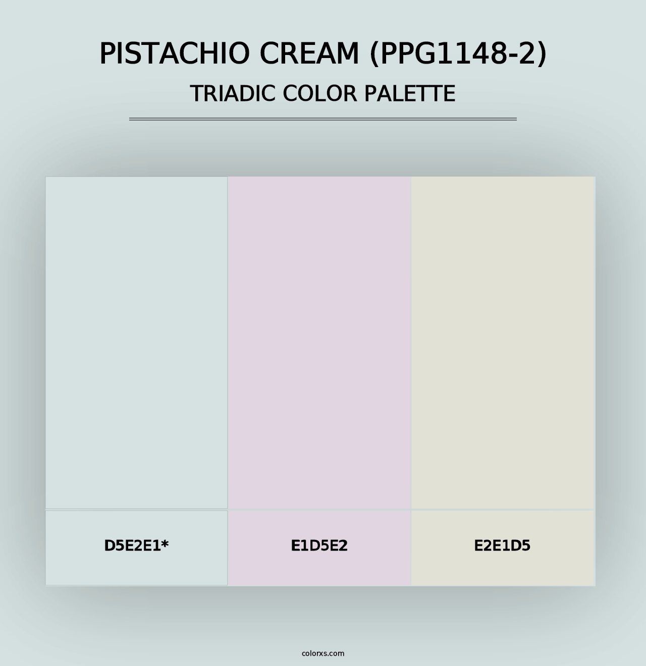 Pistachio Cream (PPG1148-2) - Triadic Color Palette