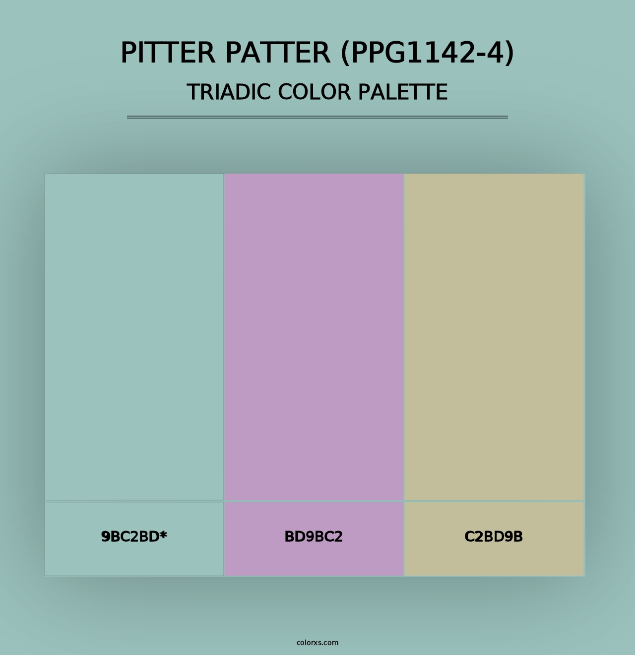 Pitter Patter (PPG1142-4) - Triadic Color Palette