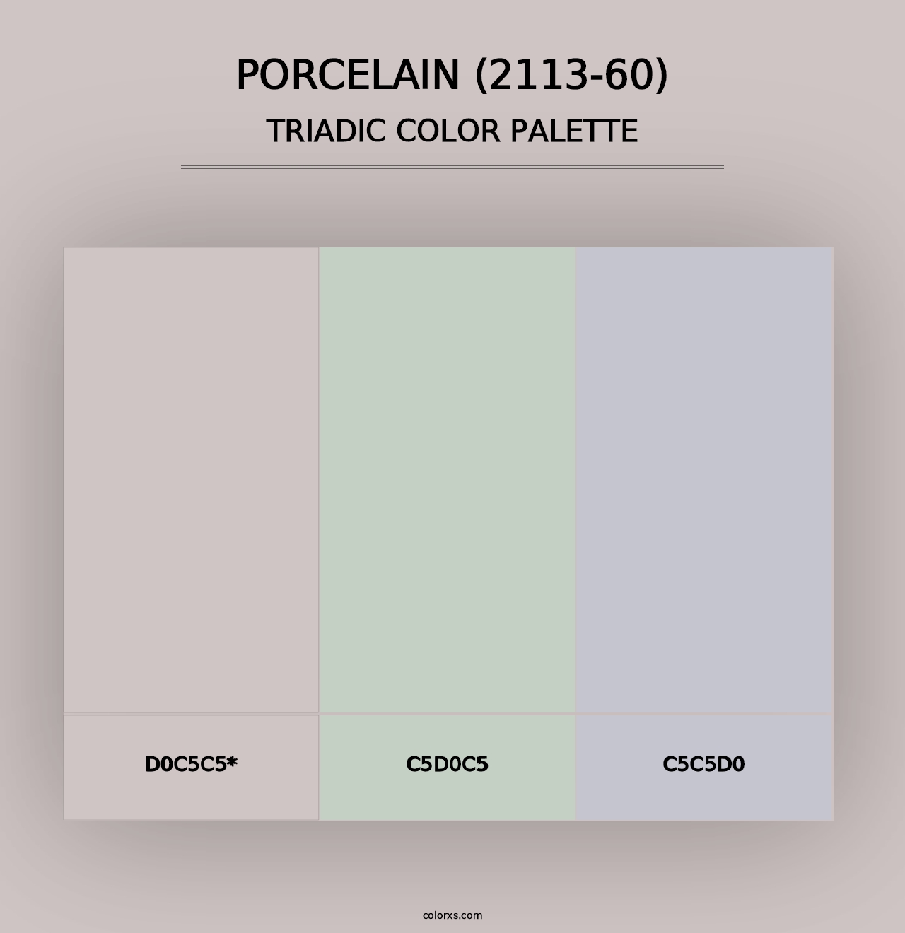 Porcelain (2113-60) - Triadic Color Palette