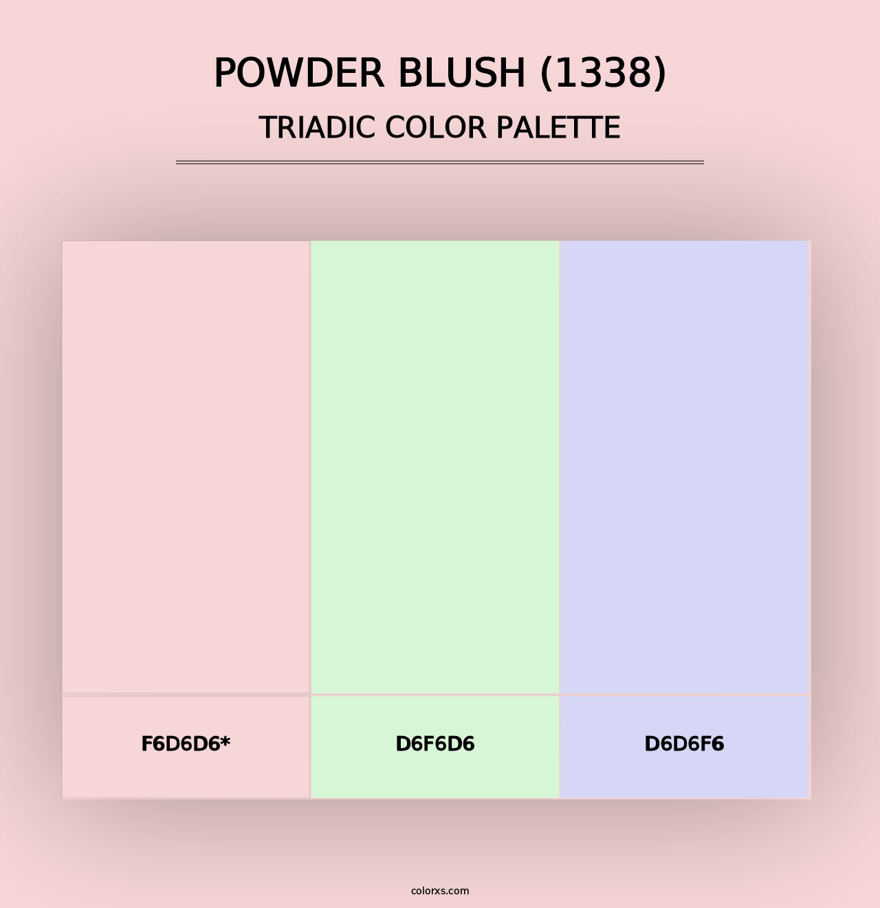 Powder Blush (1338) - Triadic Color Palette