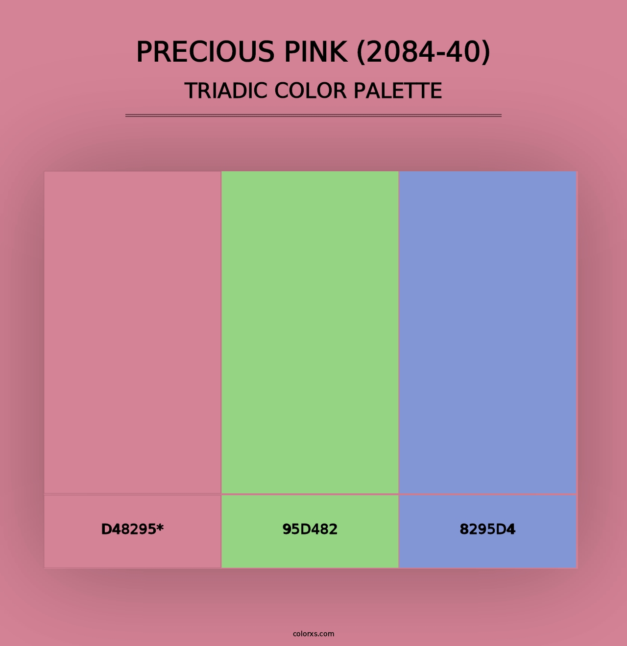 Precious Pink (2084-40) - Triadic Color Palette