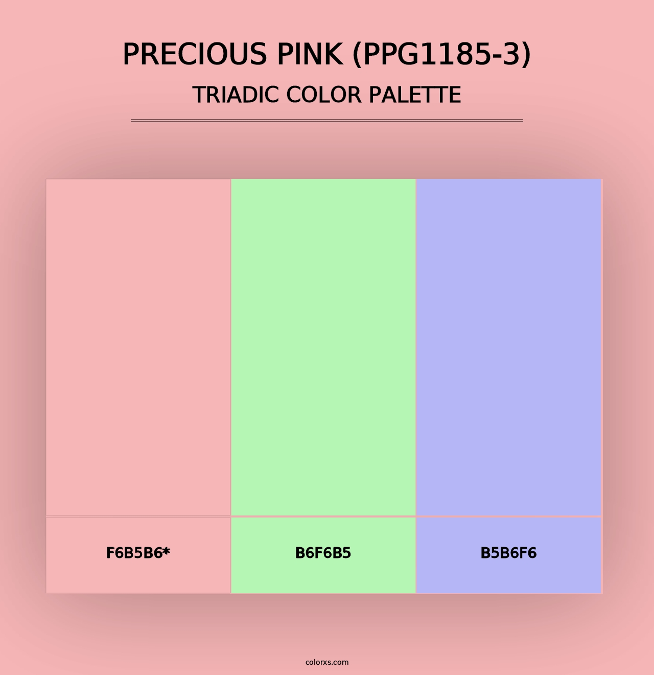 Precious Pink (PPG1185-3) - Triadic Color Palette