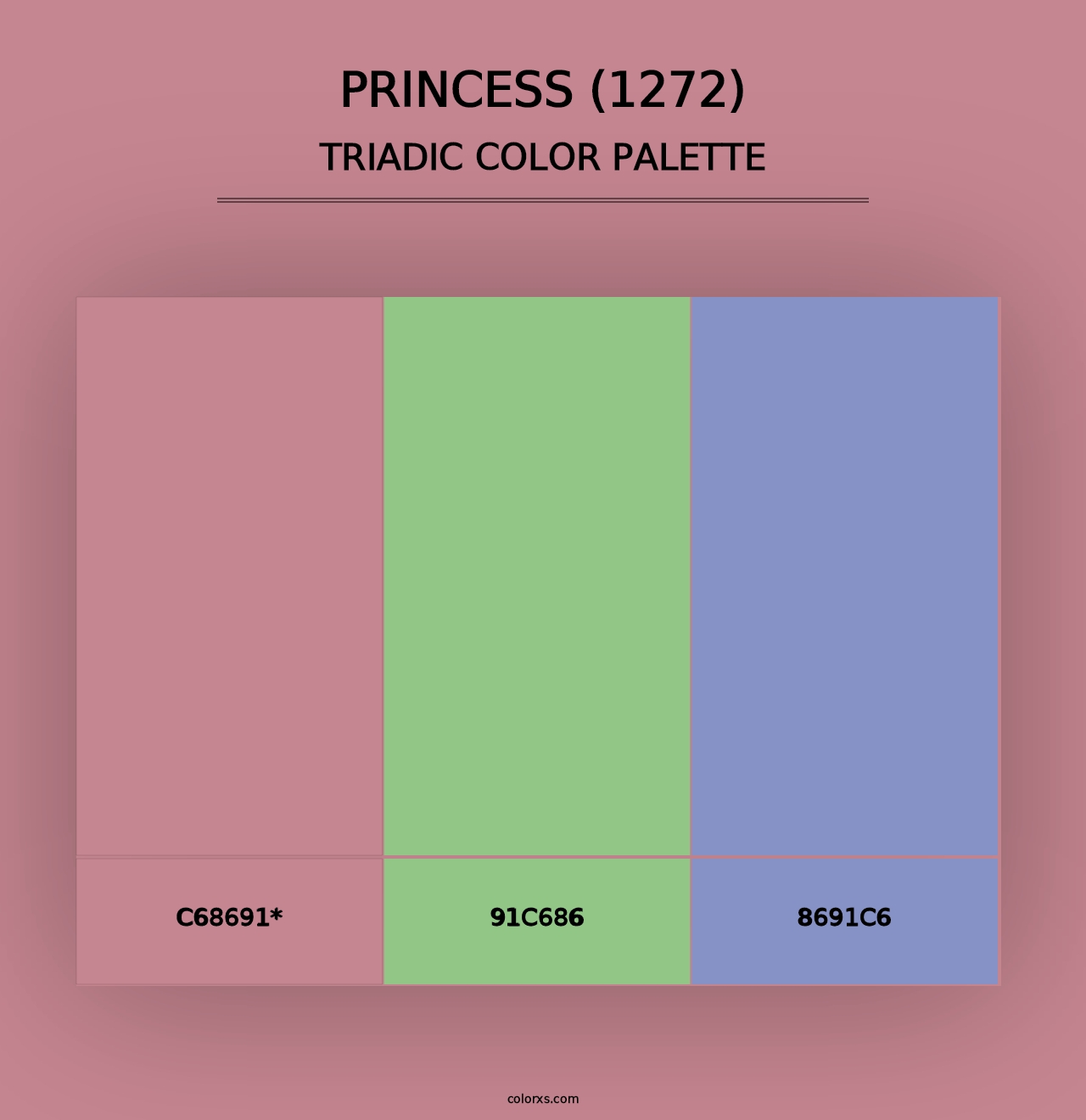 Princess (1272) - Triadic Color Palette