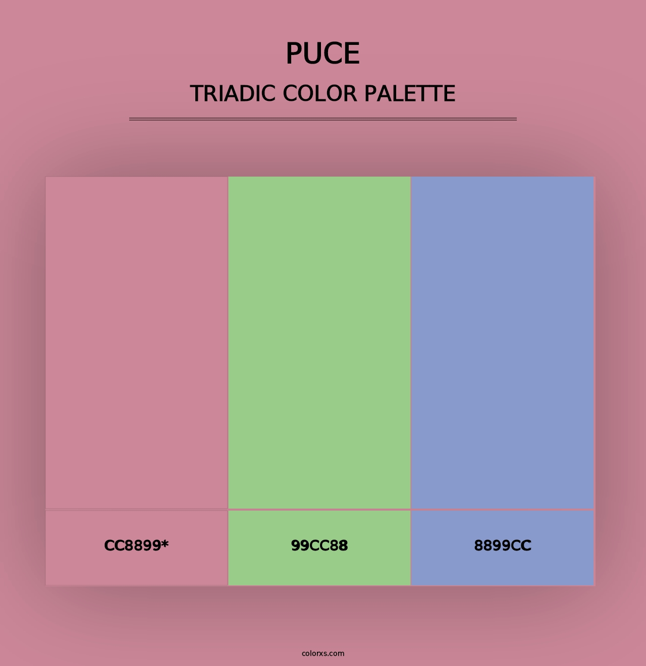 Puce - Triadic Color Palette