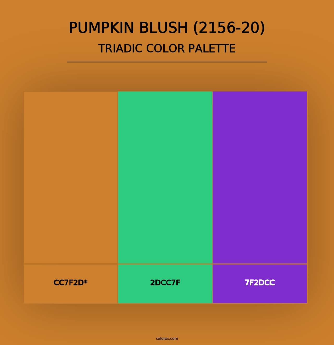 Pumpkin Blush (2156-20) - Triadic Color Palette