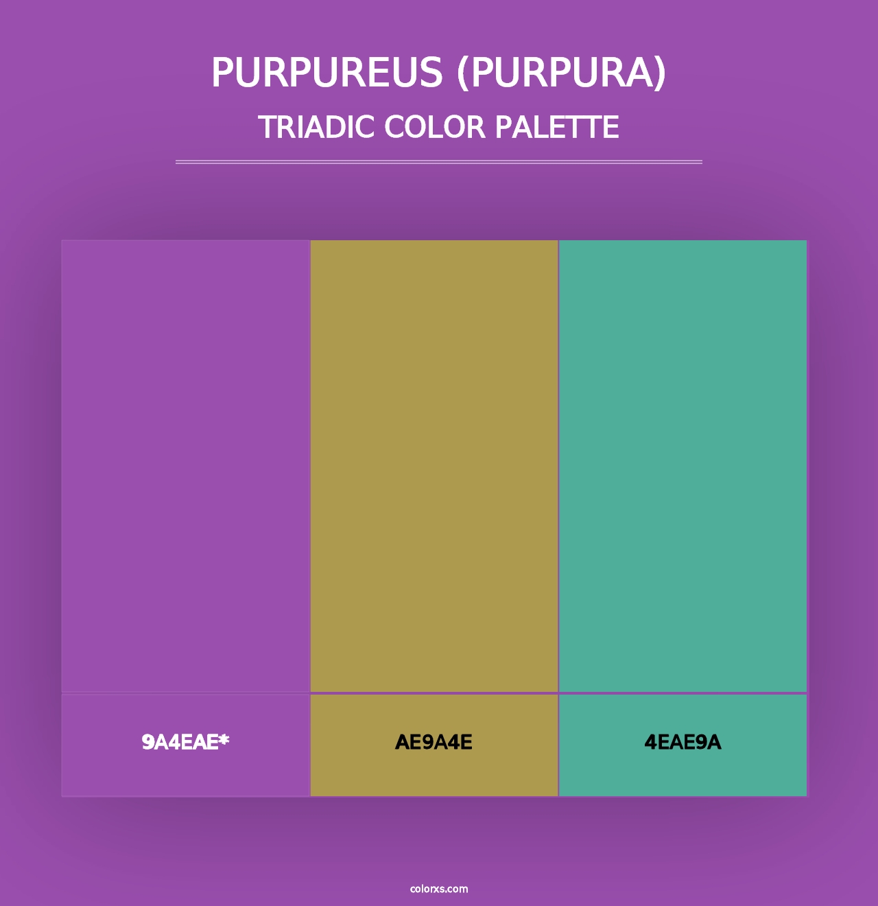 Purpureus (Purpura) - Triadic Color Palette