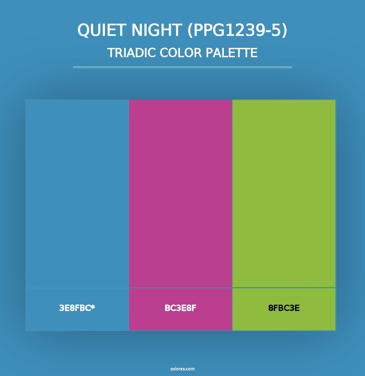 Quiet Night (PPG1239-5) - Triadic Color Palette