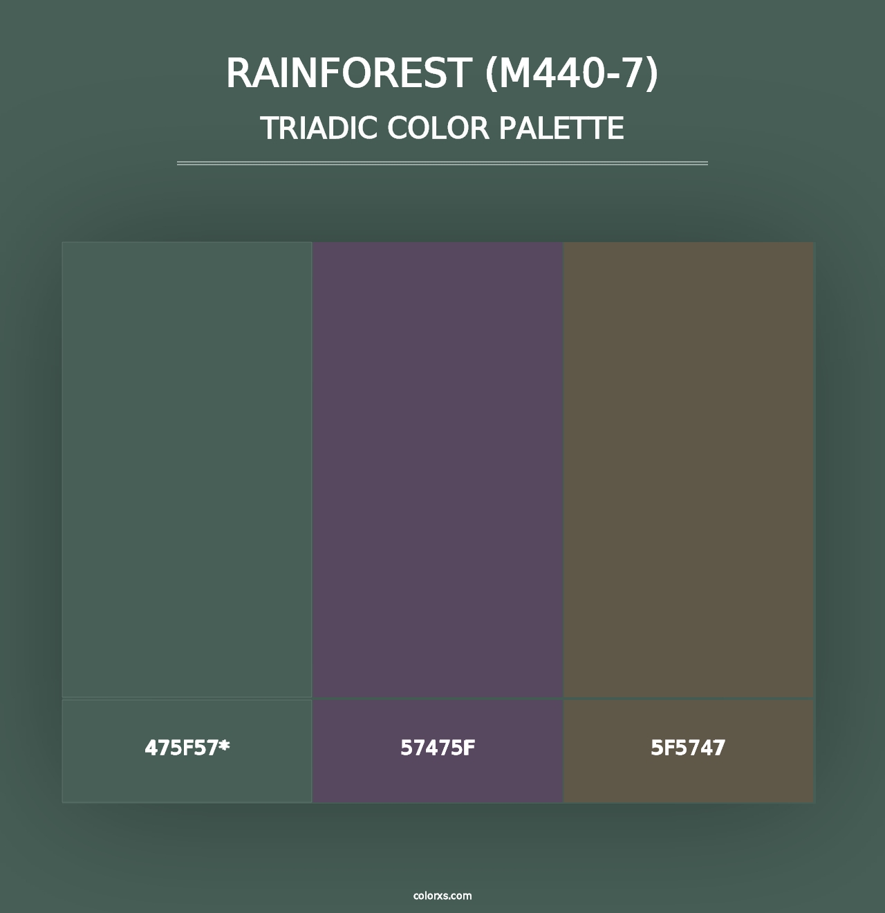 Rainforest (M440-7) - Triadic Color Palette