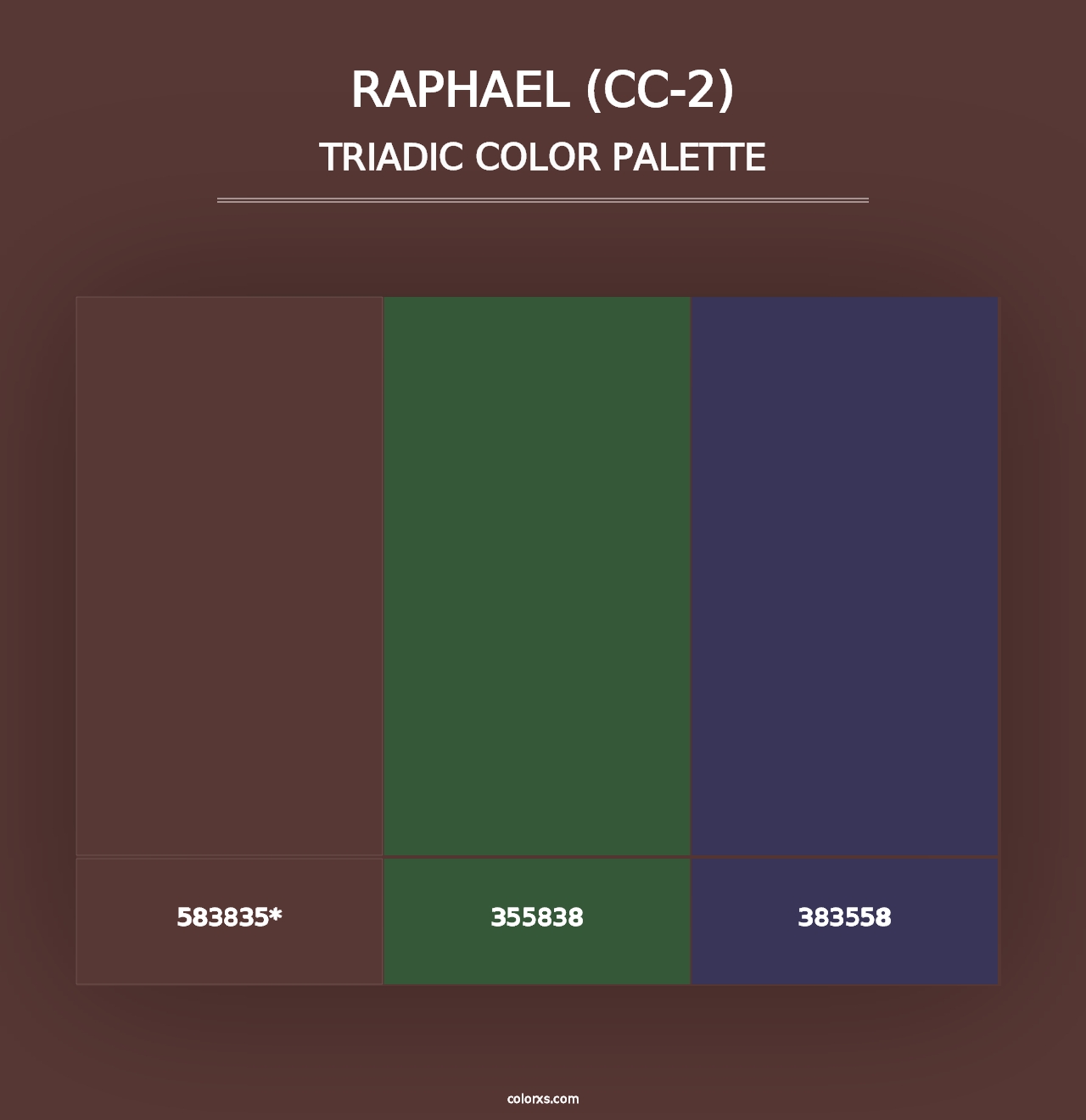 Raphael (CC-2) - Triadic Color Palette