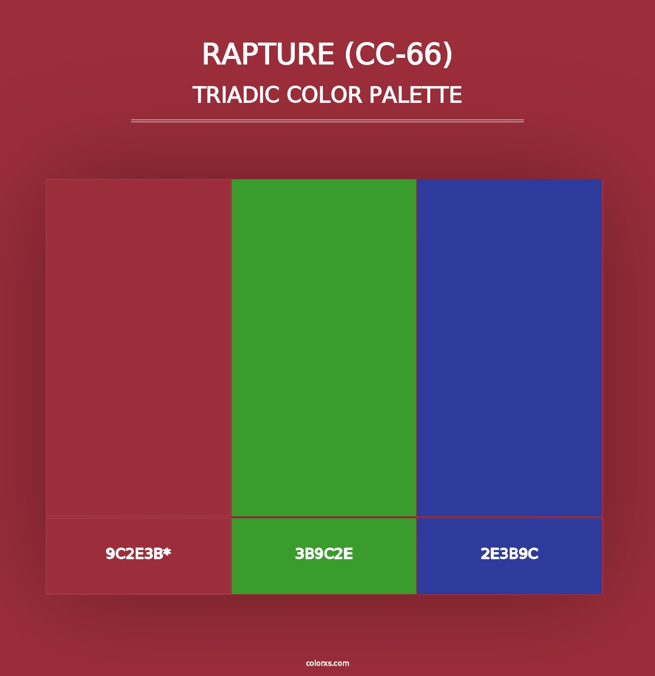 Rapture (CC-66) - Triadic Color Palette