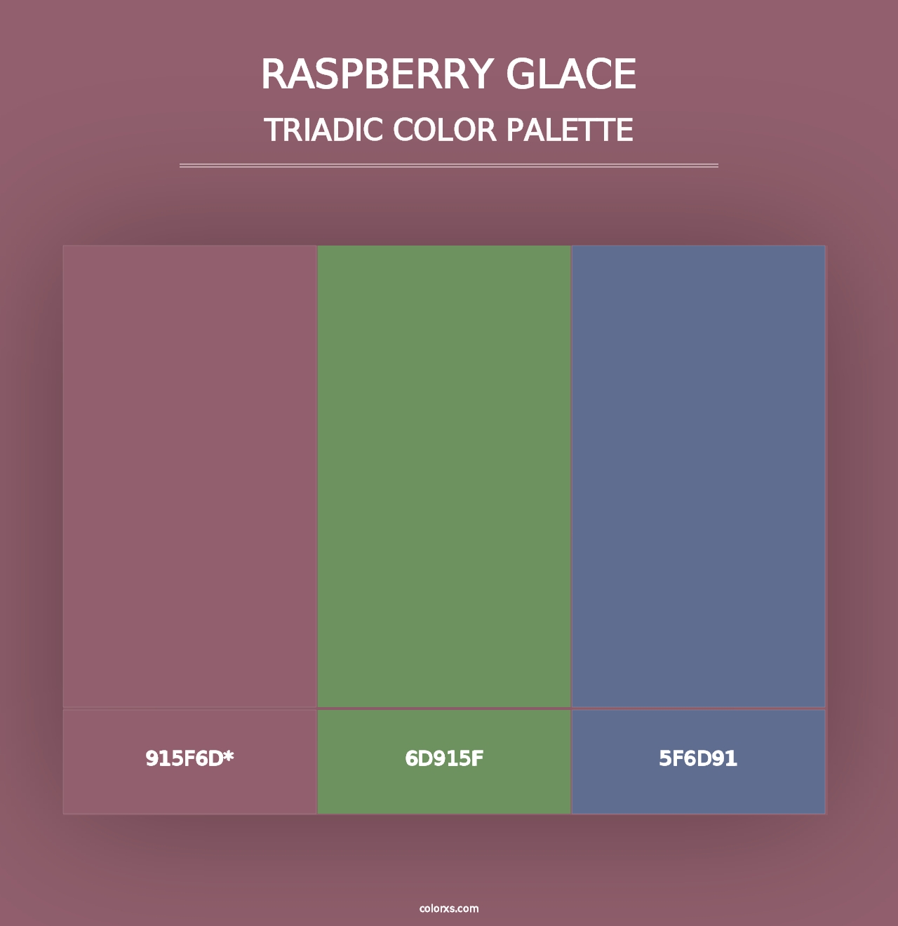 Raspberry Glace - Triadic Color Palette