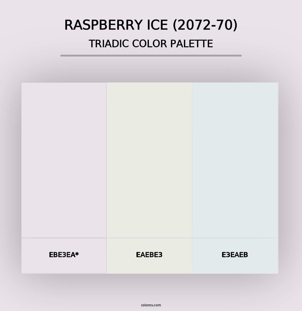 Raspberry Ice (2072-70) - Triadic Color Palette