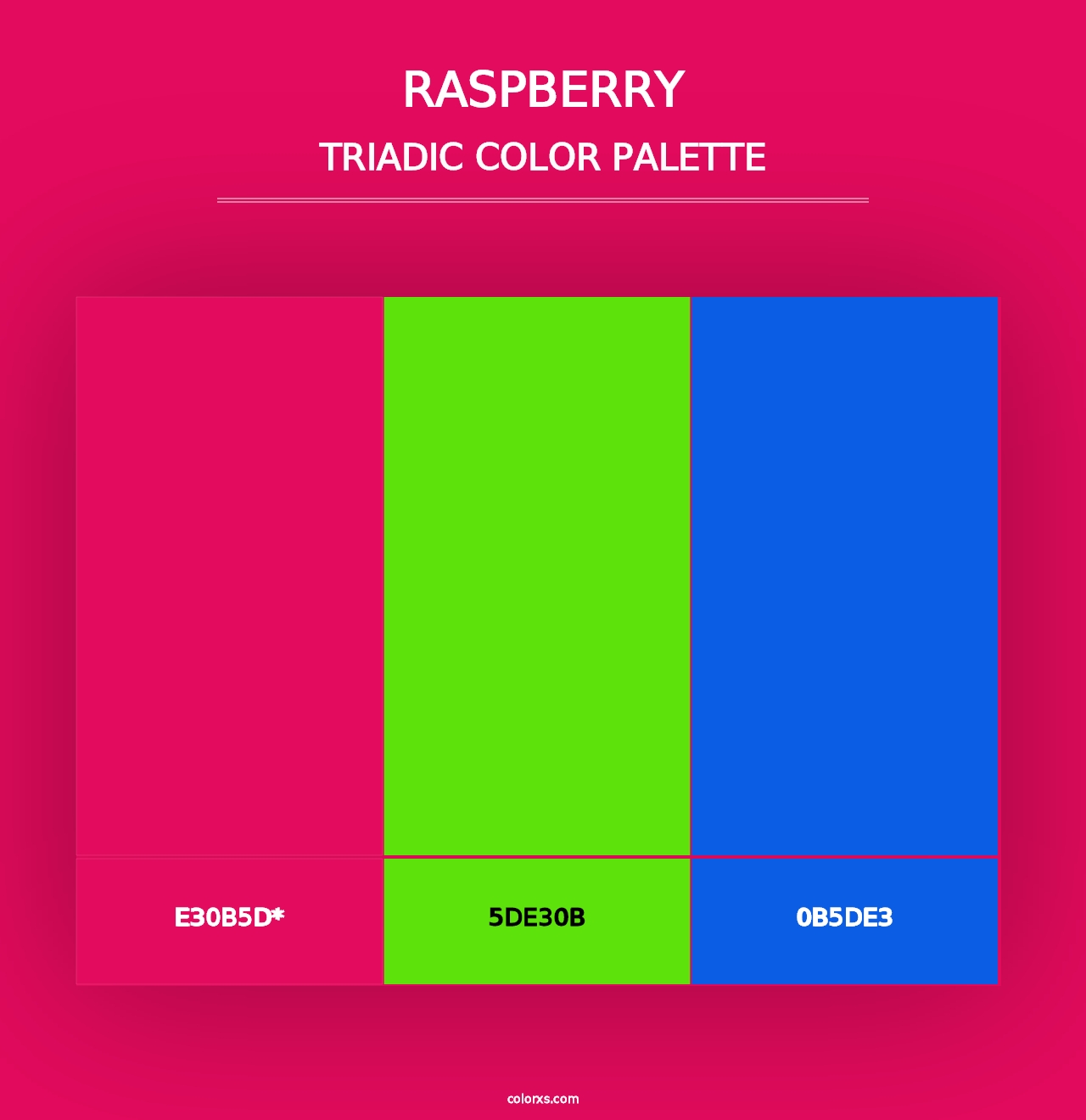 Raspberry - Triadic Color Palette