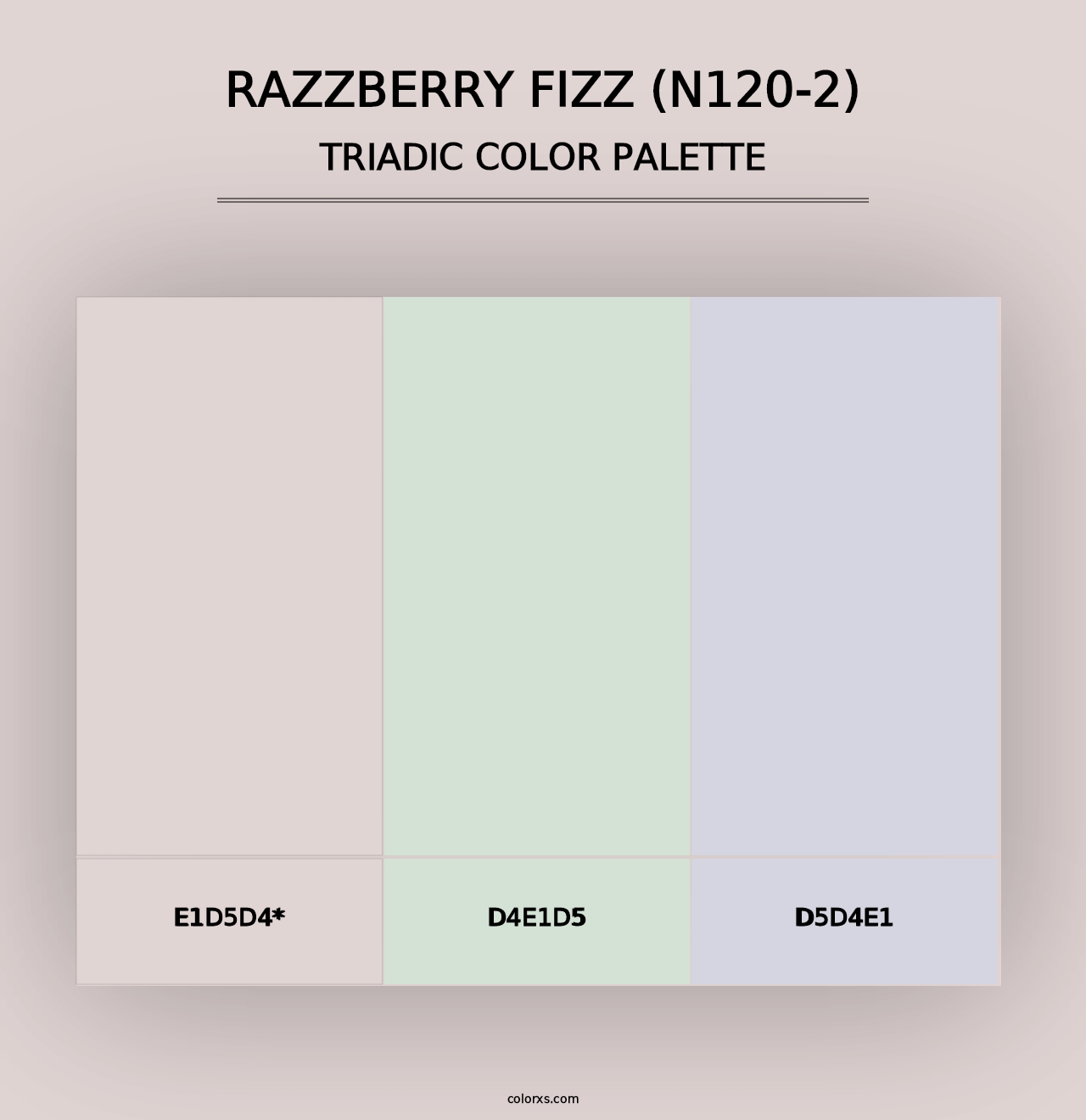 Razzberry Fizz (N120-2) - Triadic Color Palette