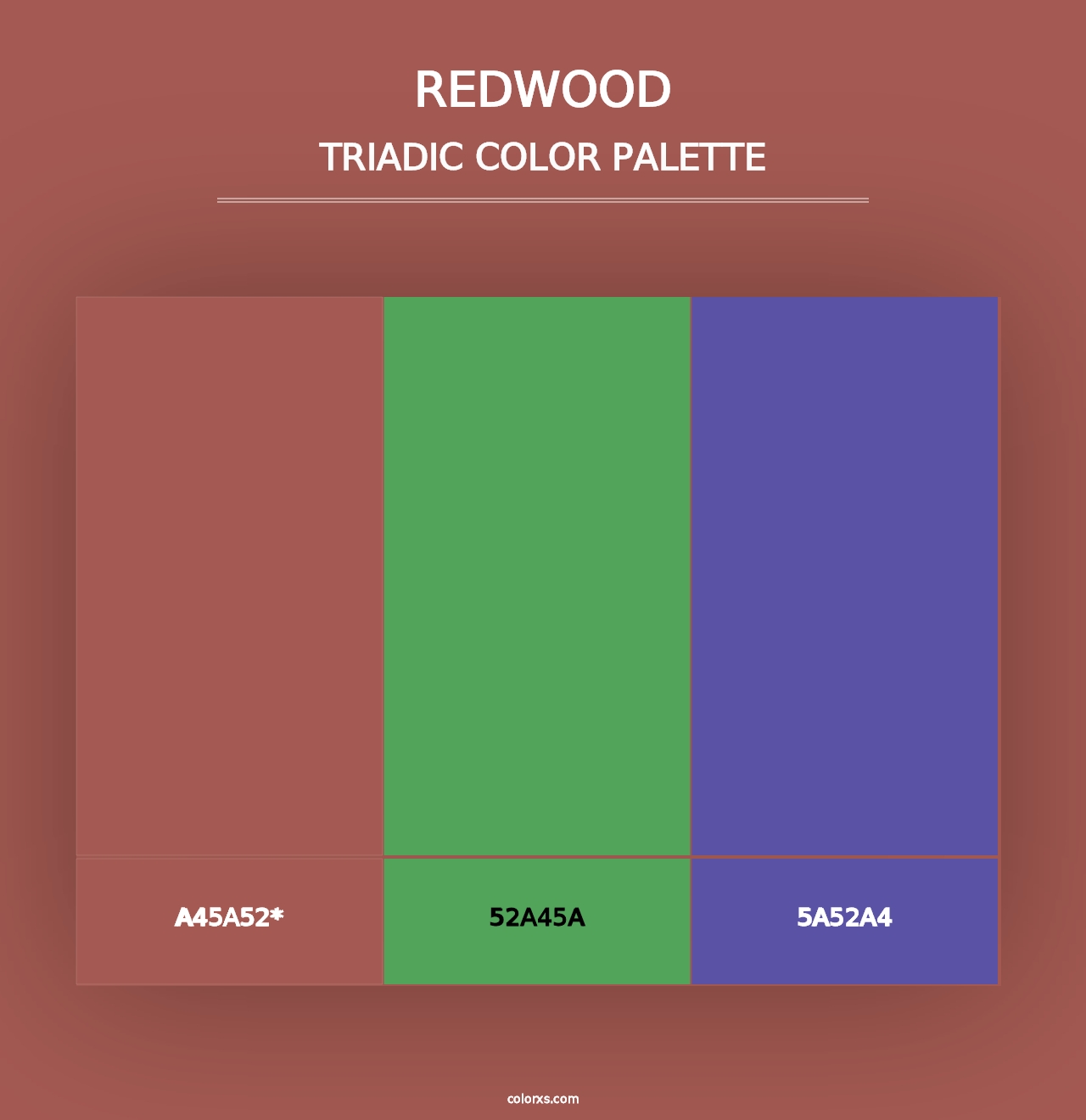 Redwood - Triadic Color Palette