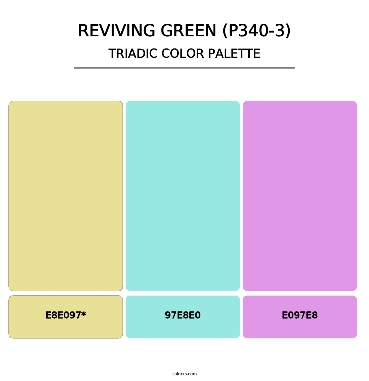 Reviving Green (P340-3) - Triadic Color Palette