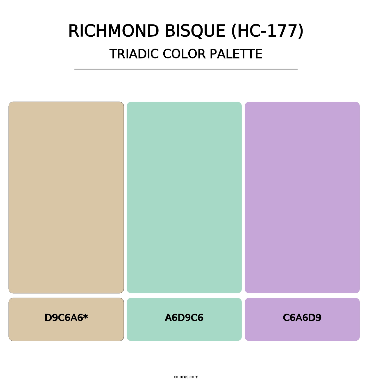 Richmond Bisque (HC-177) - Triadic Color Palette