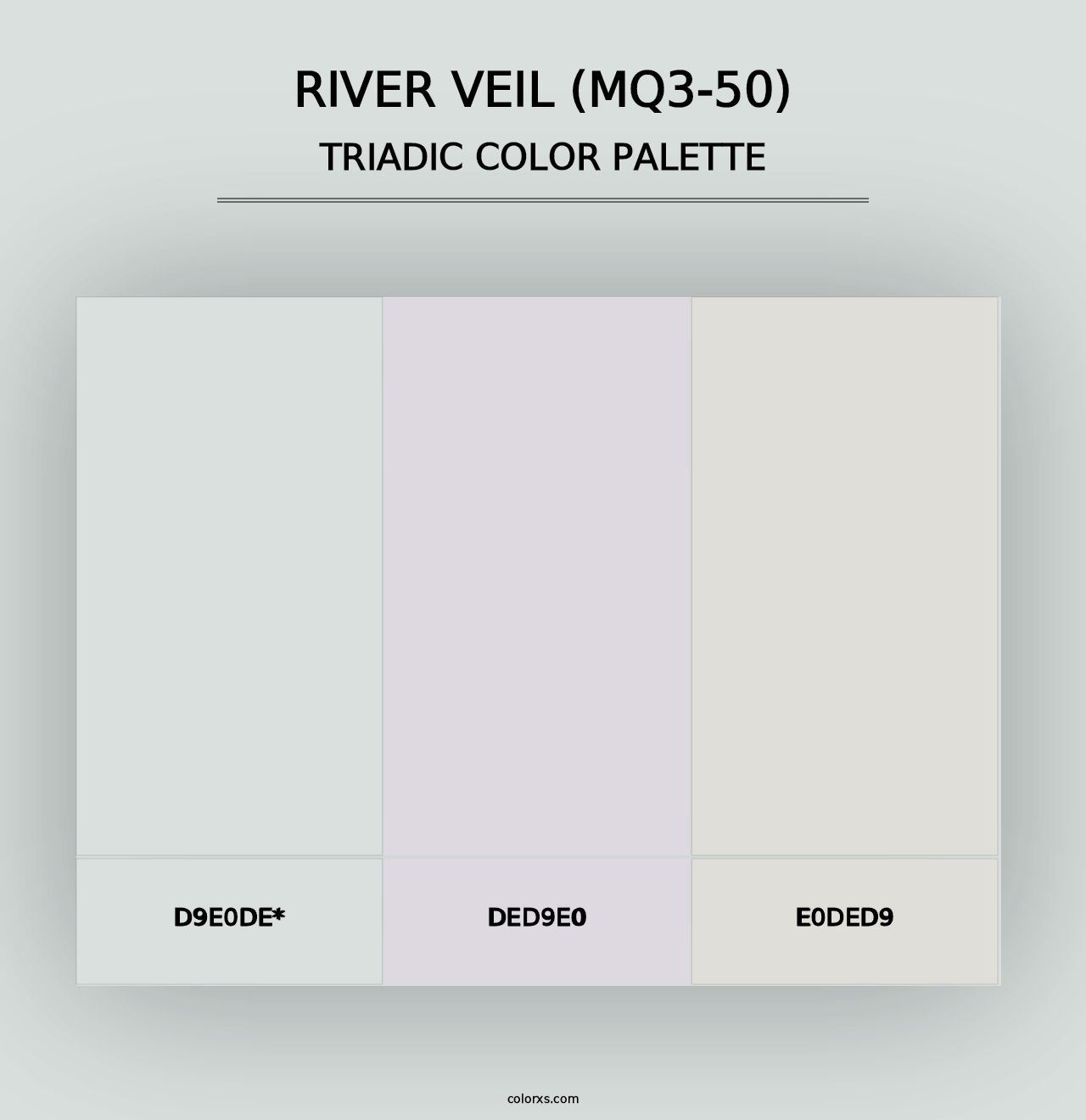 River Veil (MQ3-50) - Triadic Color Palette