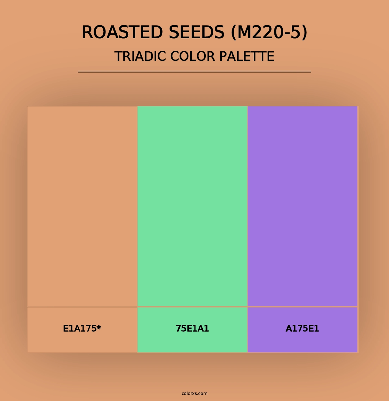 Roasted Seeds (M220-5) - Triadic Color Palette