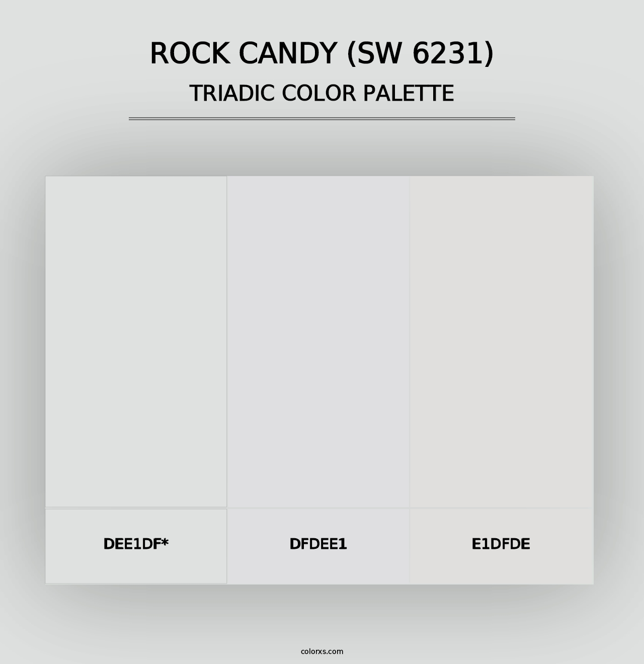 Rock Candy (SW 6231) - Triadic Color Palette