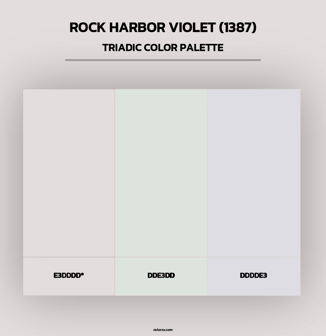 Rock Harbor Violet (1387) - Triadic Color Palette