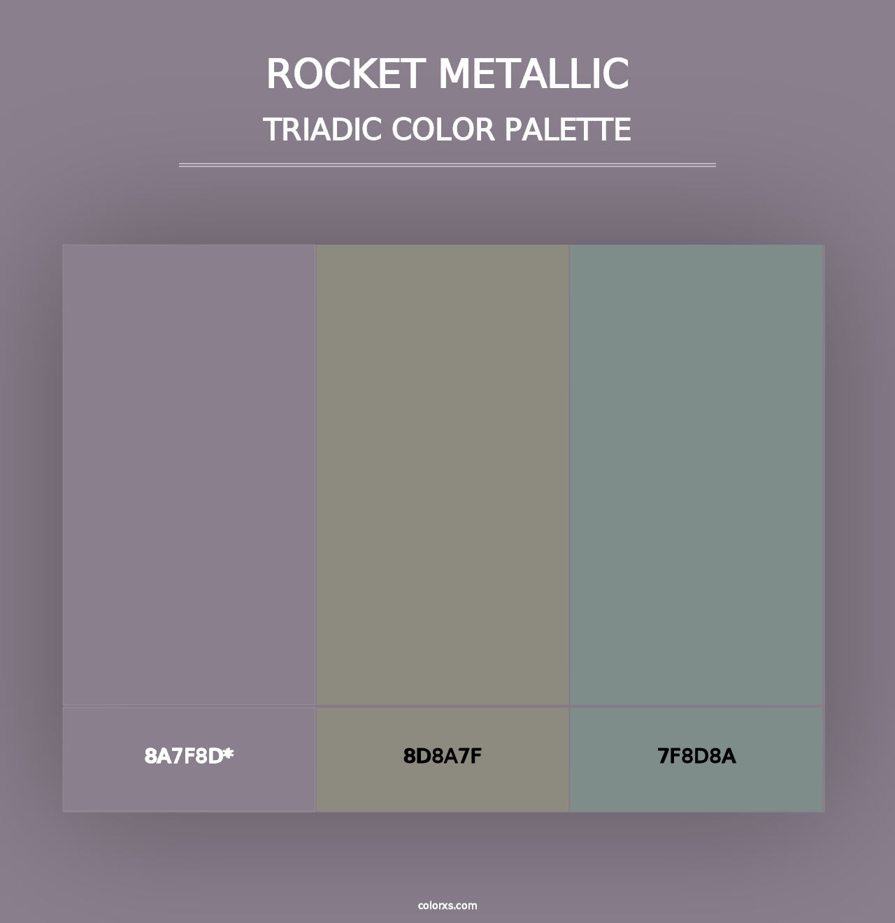 Rocket Metallic - Triadic Color Palette