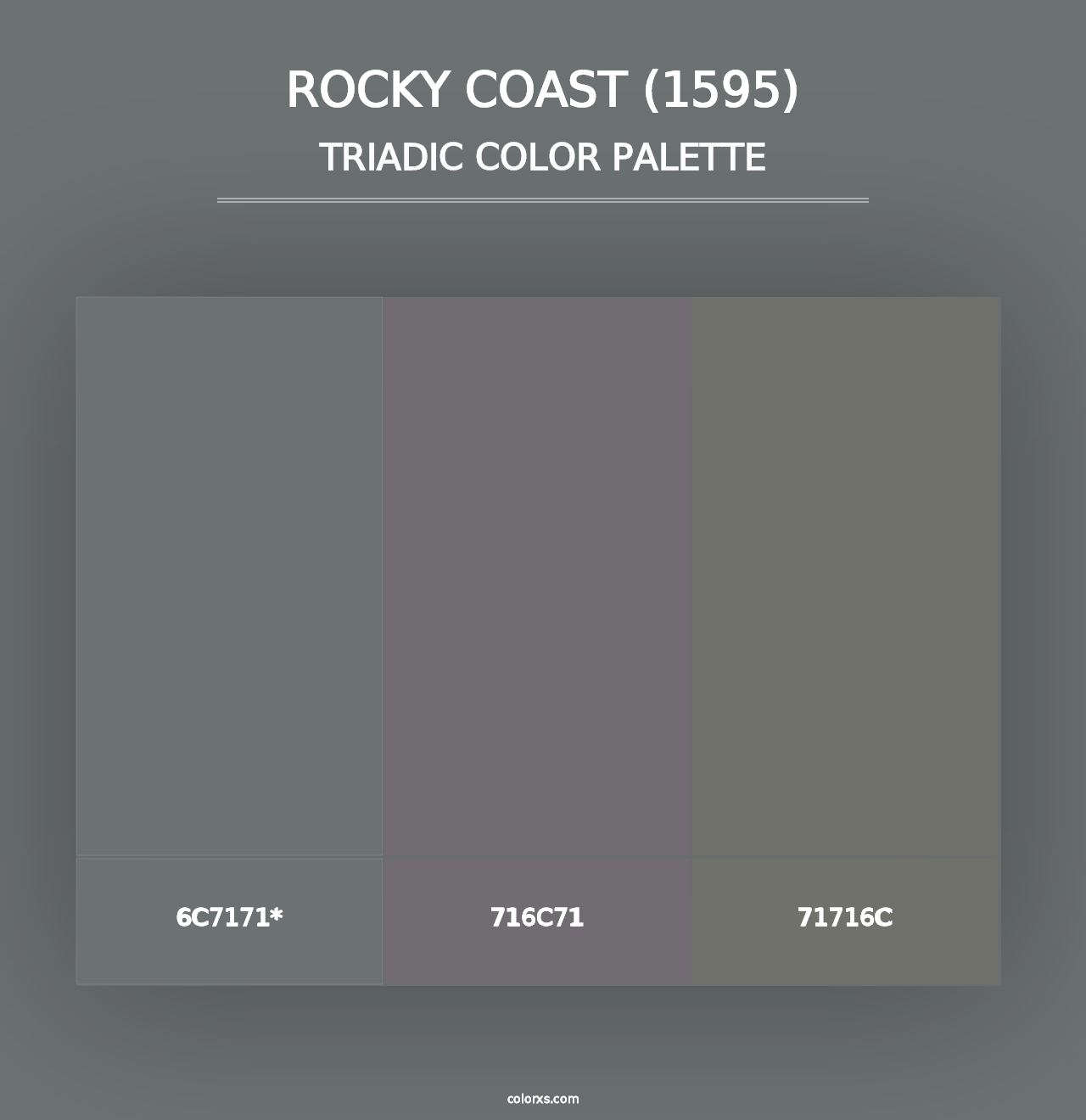 Rocky Coast (1595) - Triadic Color Palette