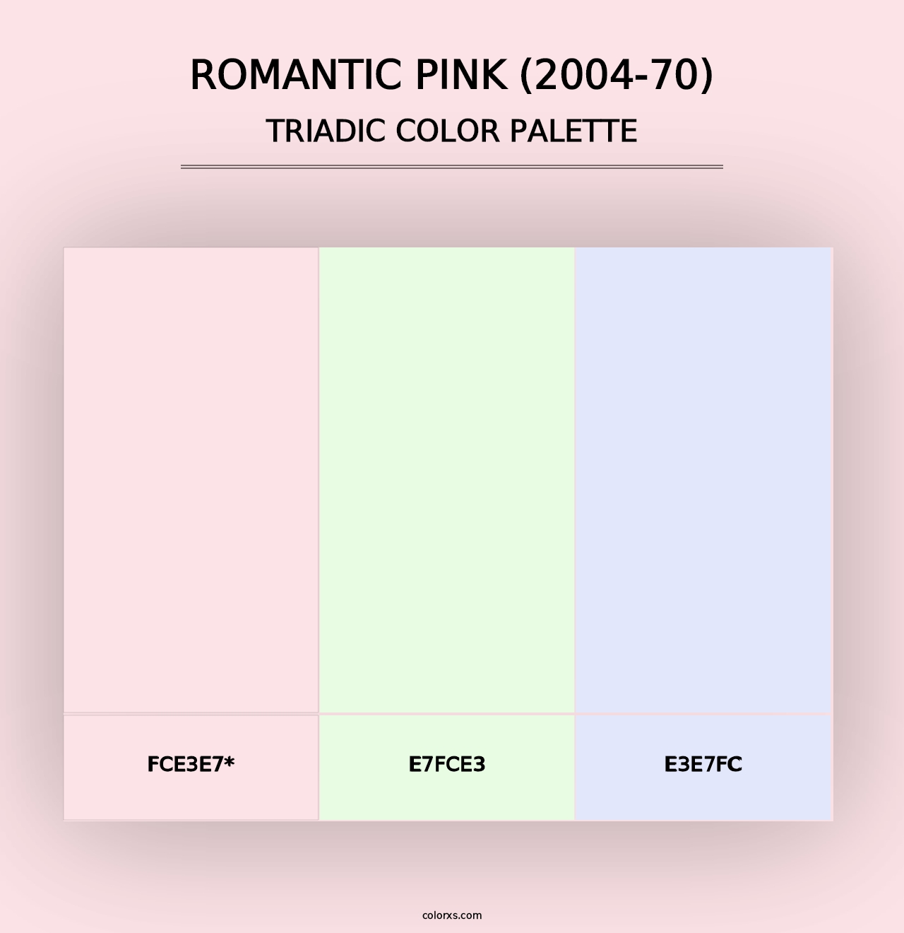 Romantic Pink (2004-70) - Triadic Color Palette