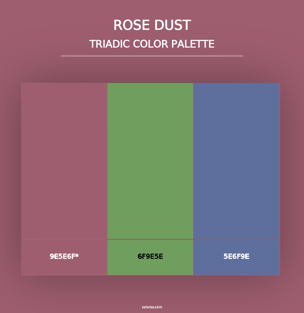 Rose Dust - Triadic Color Palette