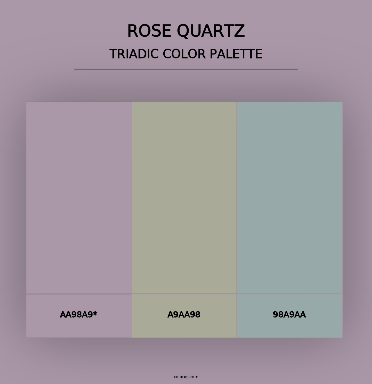 Rose quartz - Triadic Color Palette