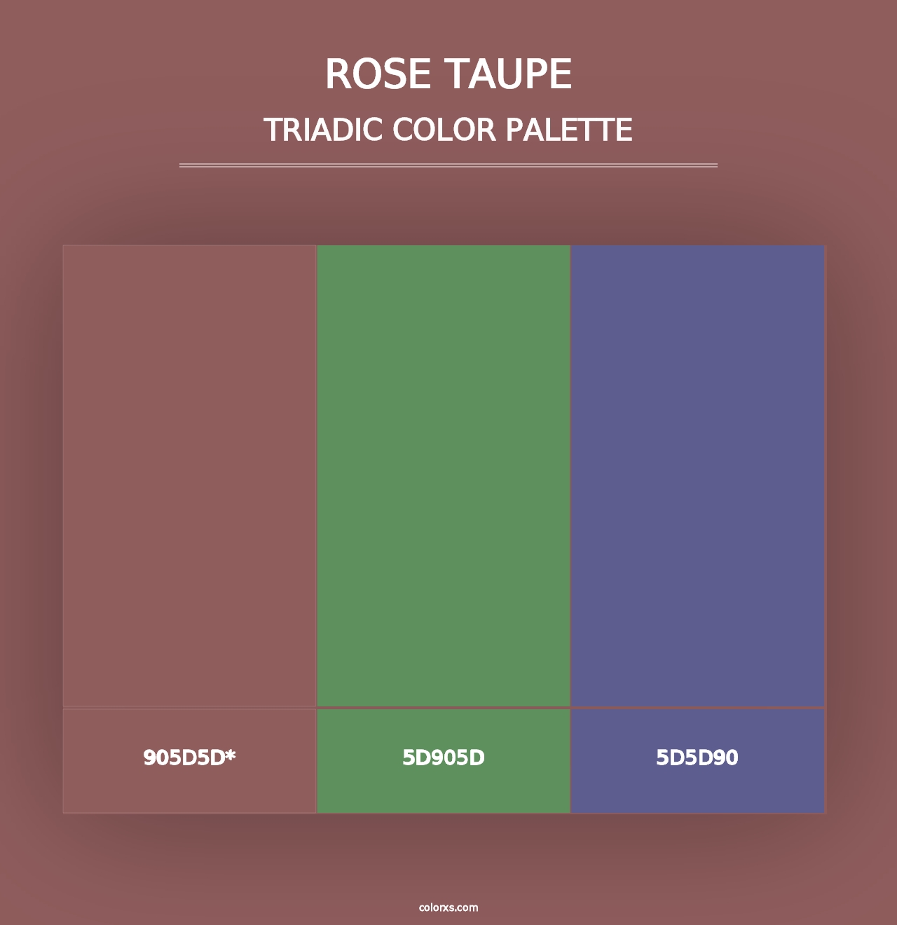 Rose Taupe - Triadic Color Palette