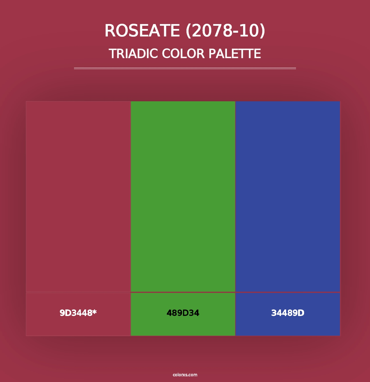 Roseate (2078-10) - Triadic Color Palette