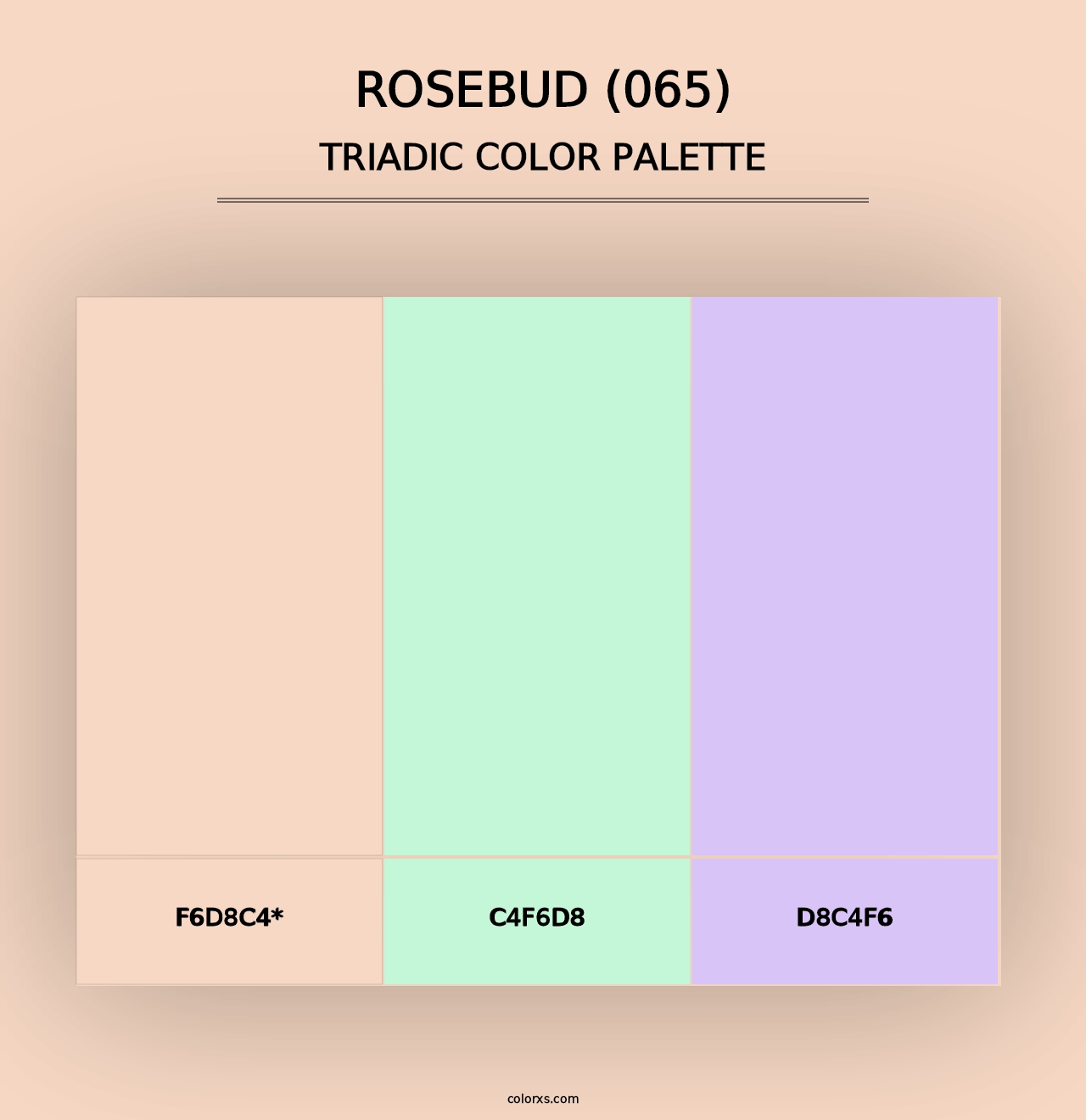 Rosebud (065) - Triadic Color Palette