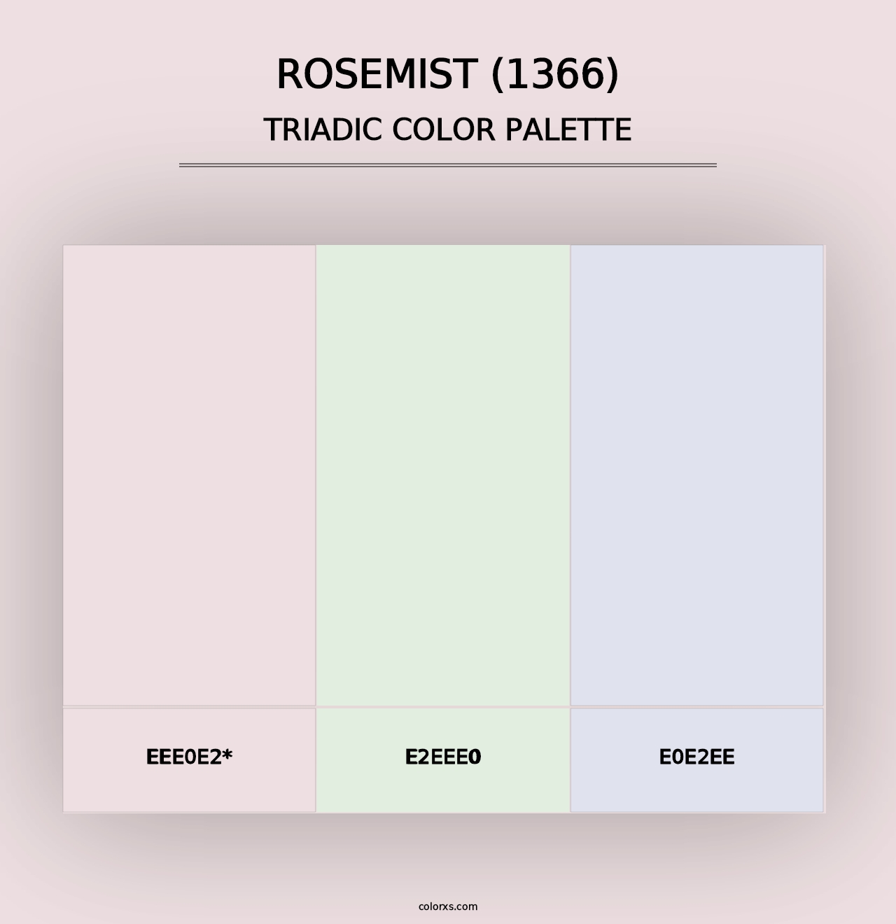 Rosemist (1366) - Triadic Color Palette