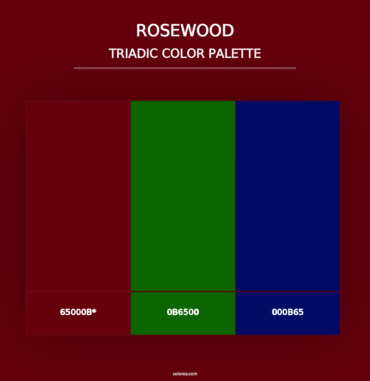 Rosewood - Triadic Color Palette