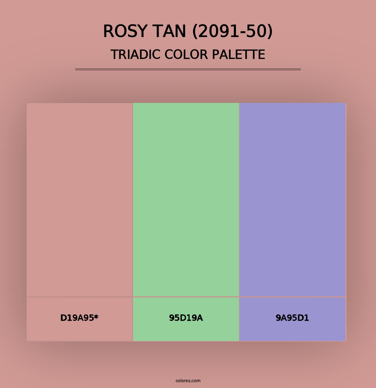 Rosy Tan (2091-50) - Triadic Color Palette