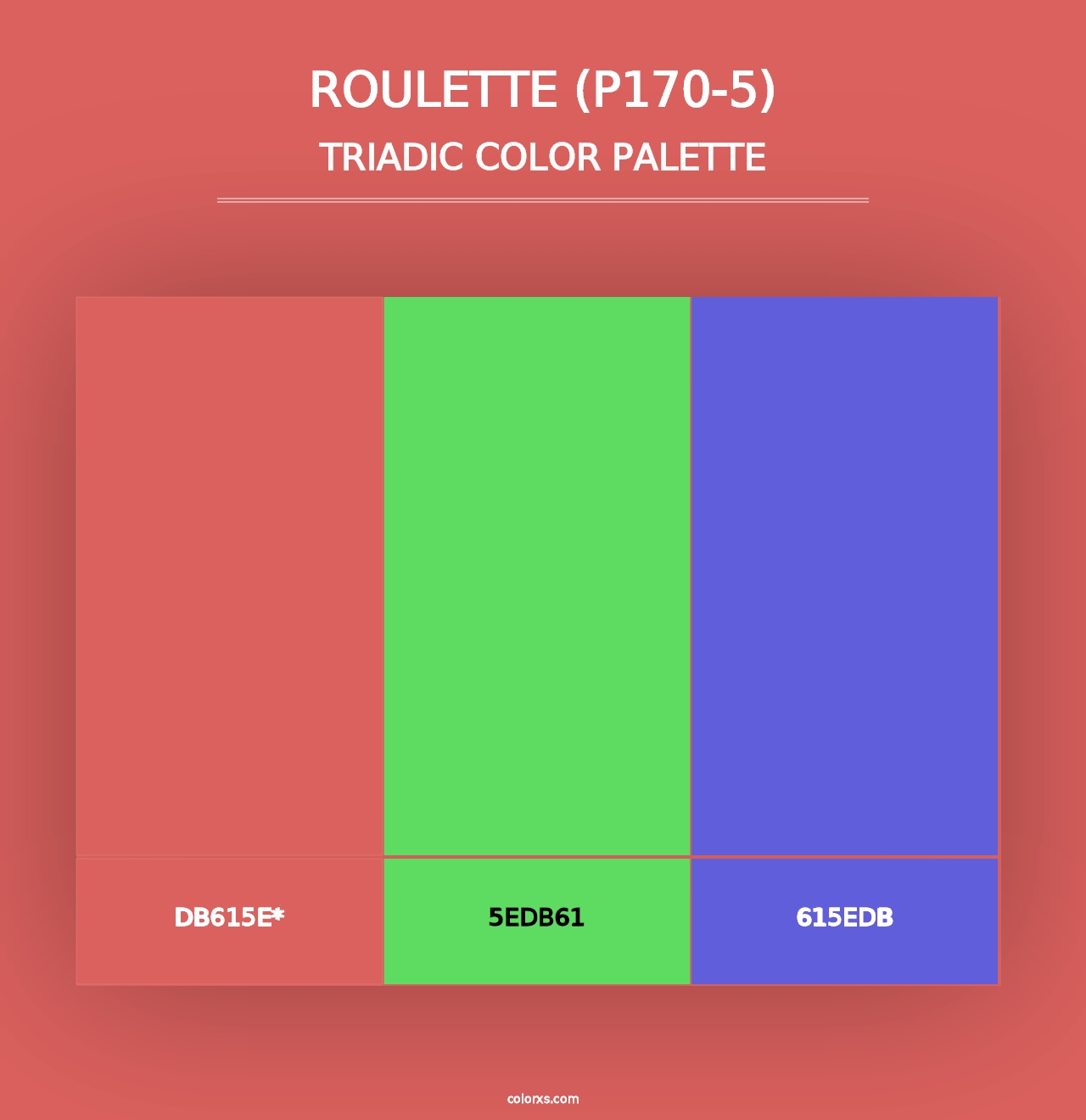 Roulette (P170-5) - Triadic Color Palette