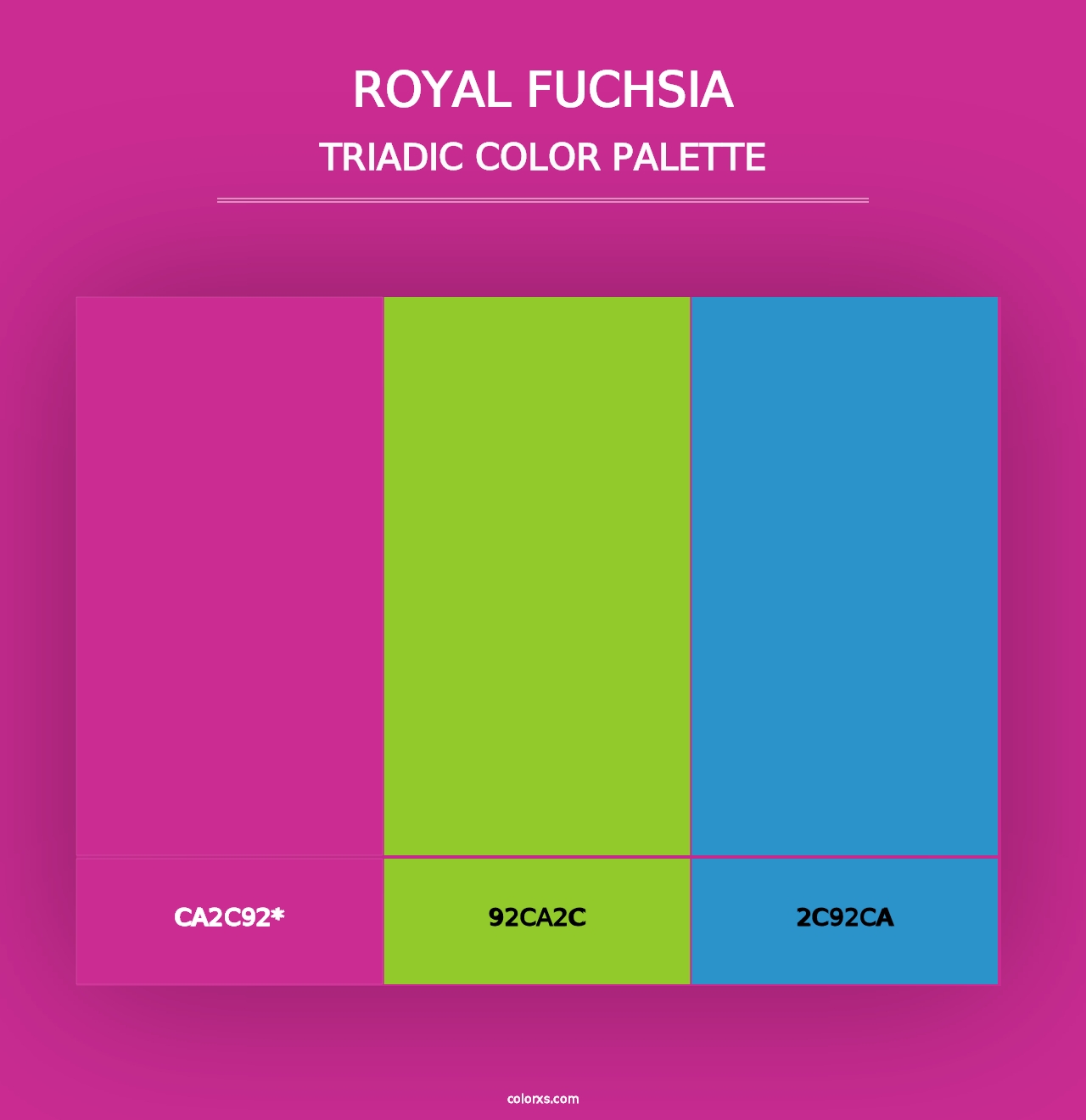 Royal Fuchsia - Triadic Color Palette