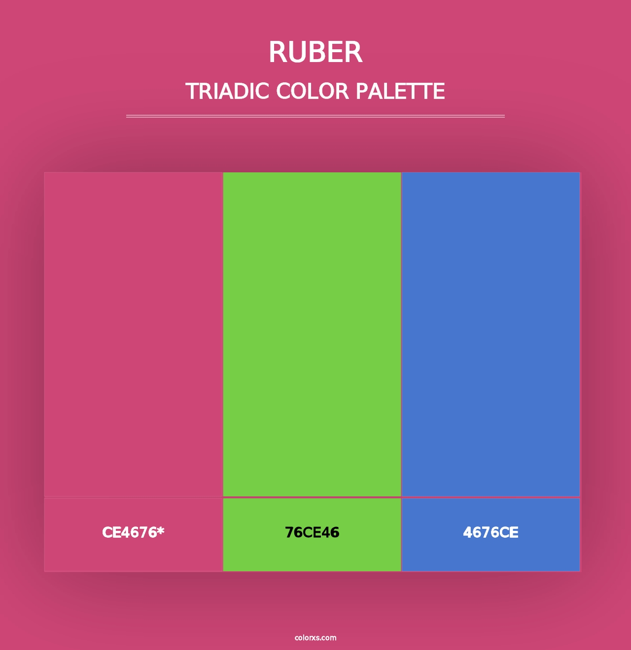 Ruber - Triadic Color Palette