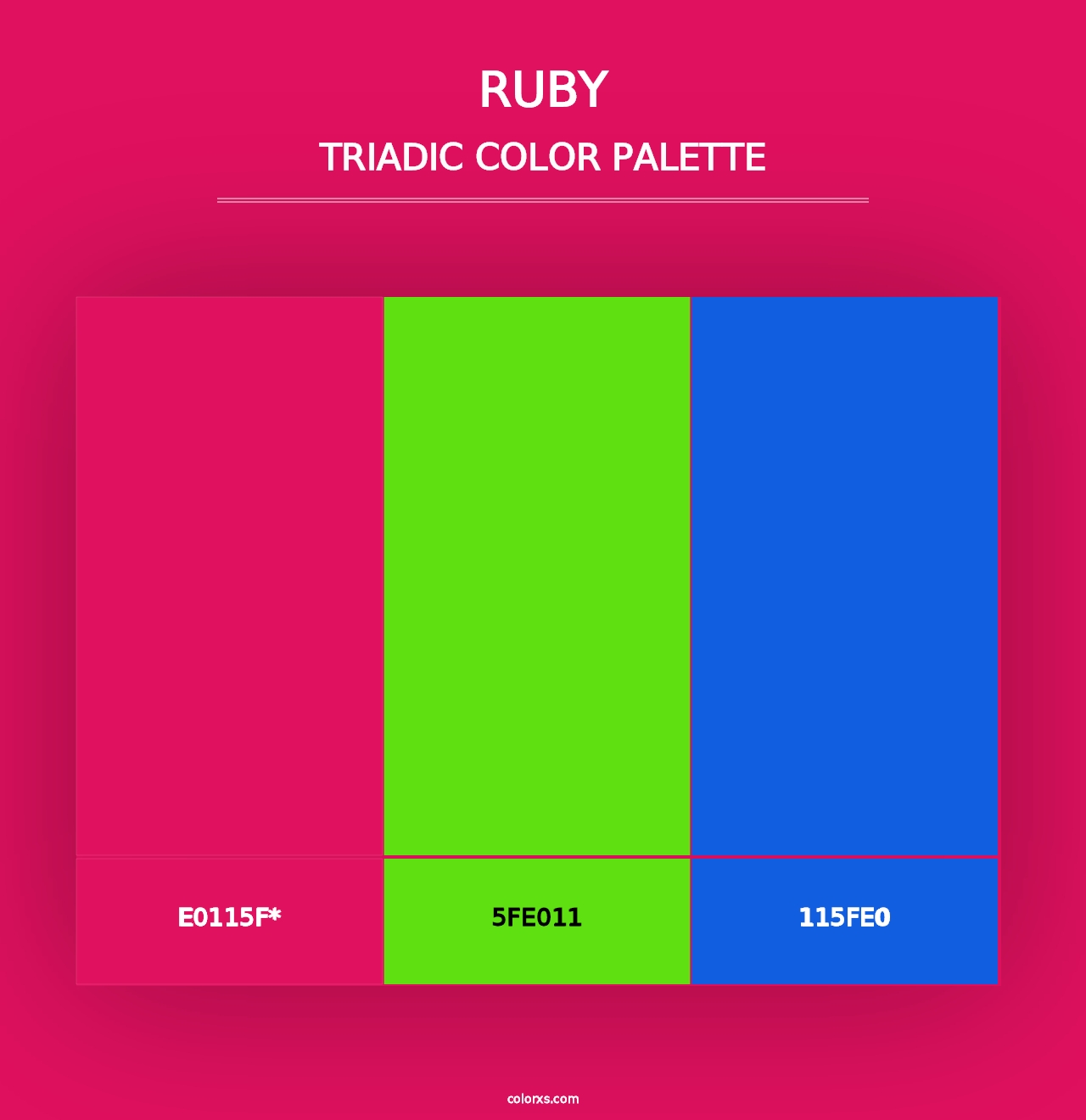 Ruby - Triadic Color Palette