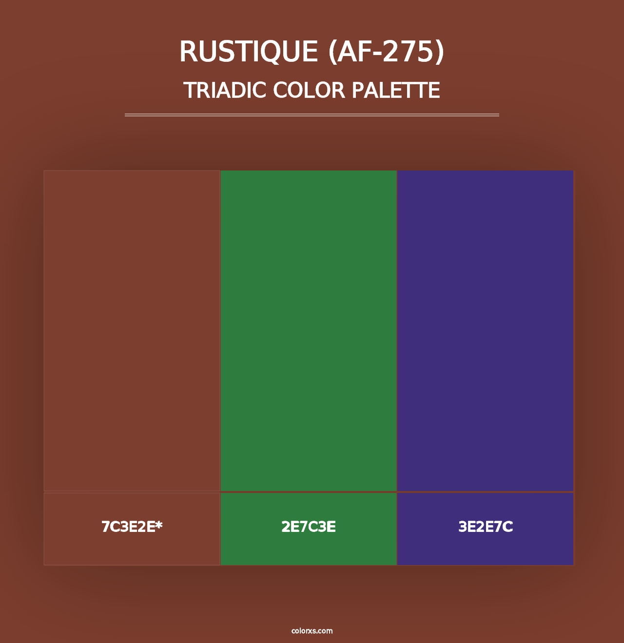 Rustique (AF-275) - Triadic Color Palette