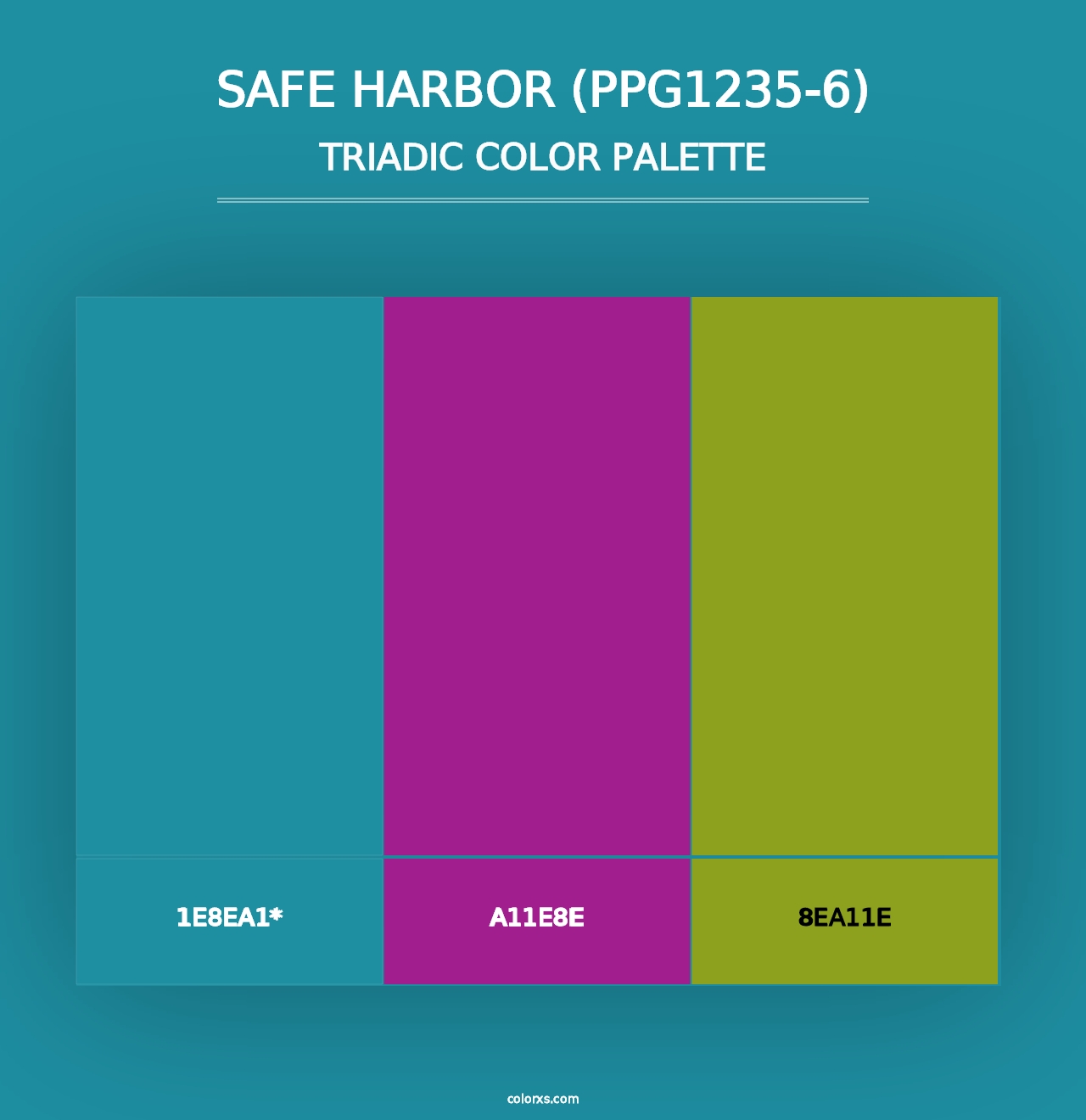 Safe Harbor (PPG1235-6) - Triadic Color Palette