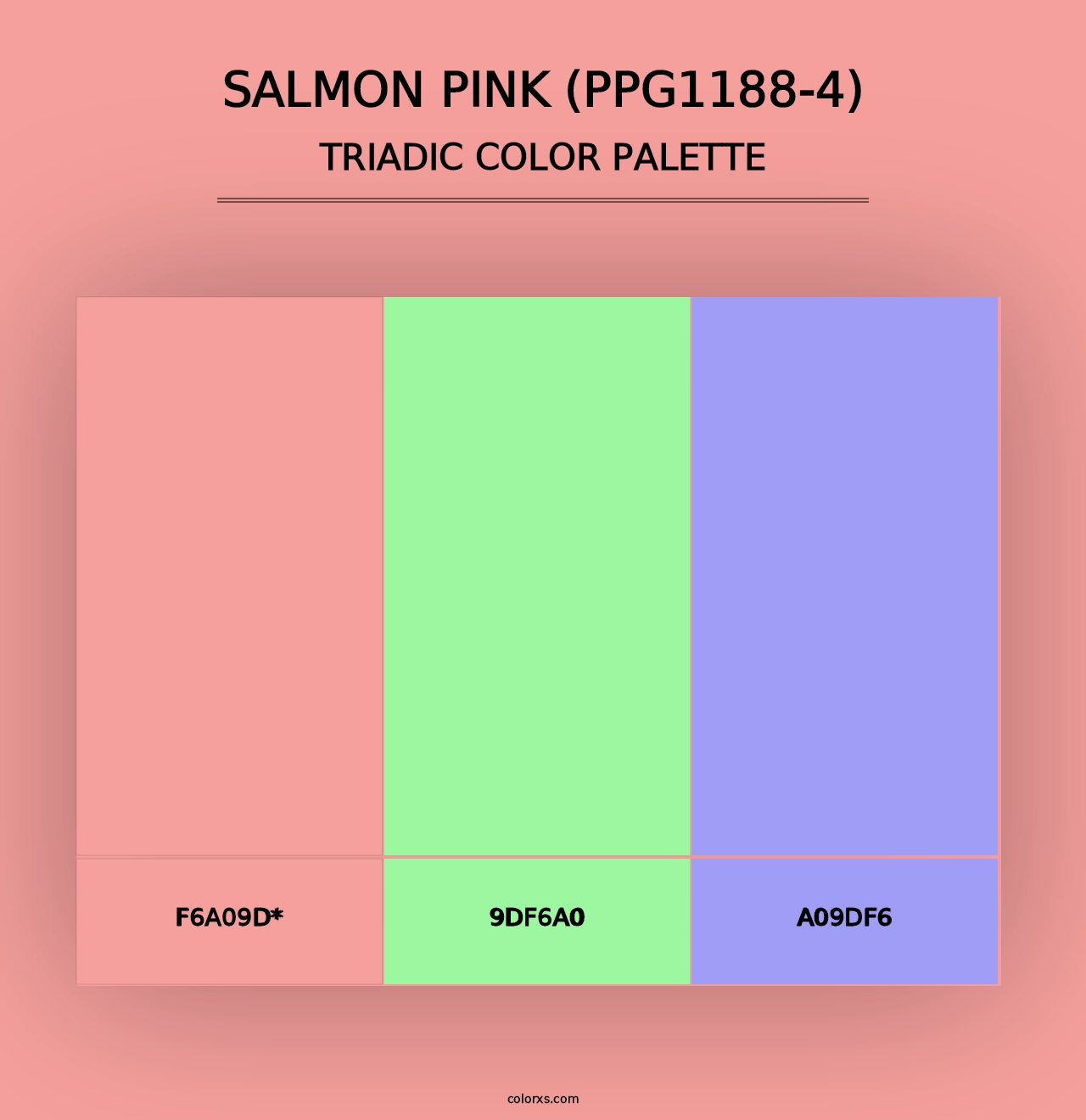 Salmon Pink (PPG1188-4) - Triadic Color Palette