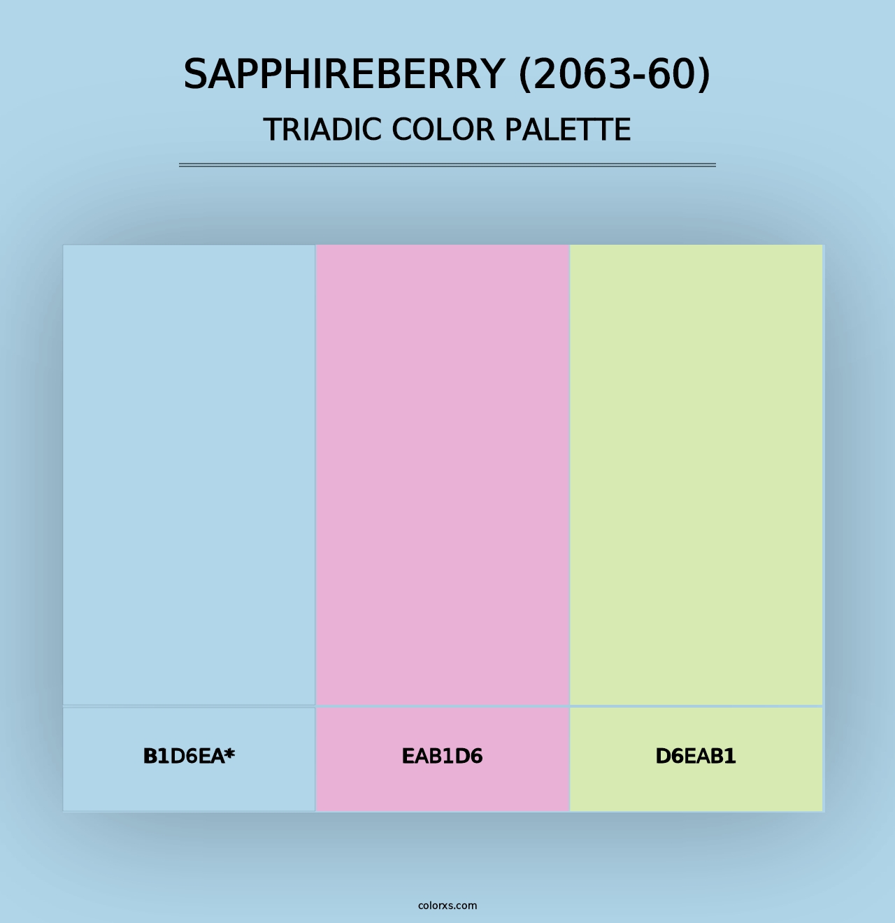 Sapphireberry (2063-60) - Triadic Color Palette