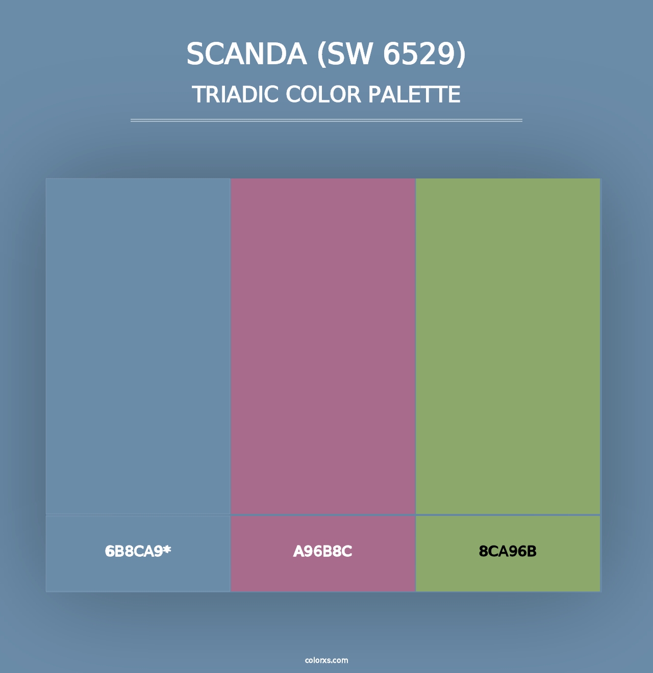 Scanda (SW 6529) - Triadic Color Palette