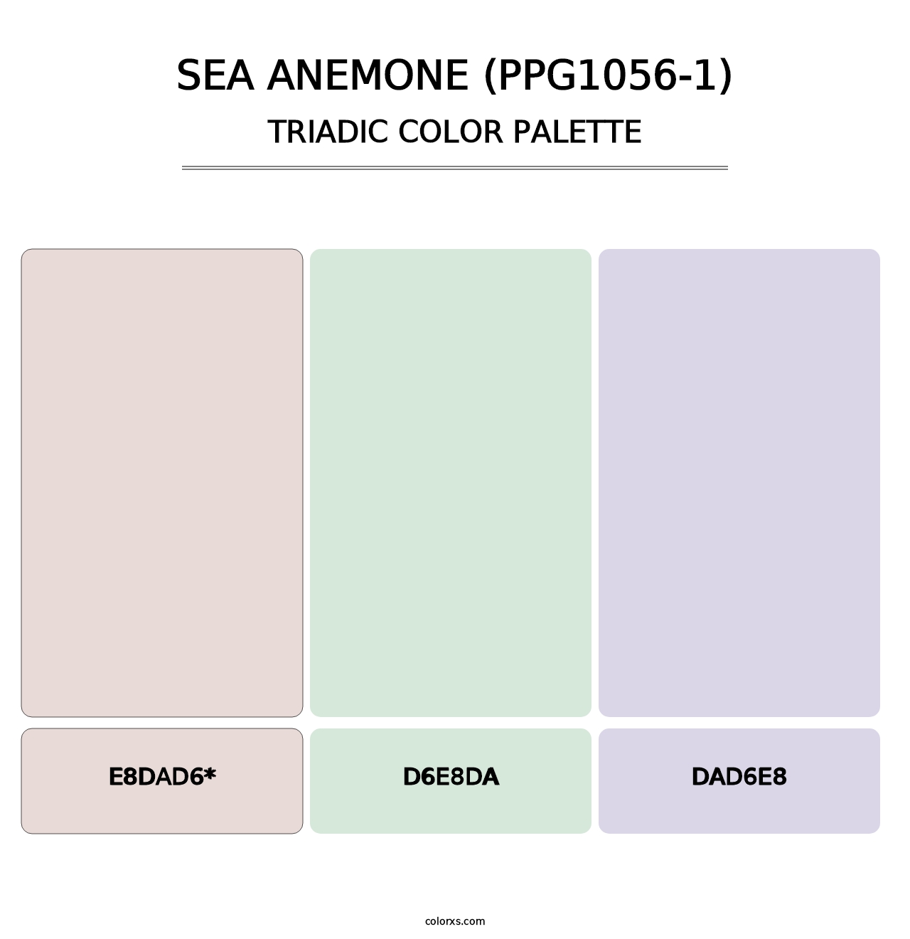 Sea Anemone (PPG1056-1) - Triadic Color Palette