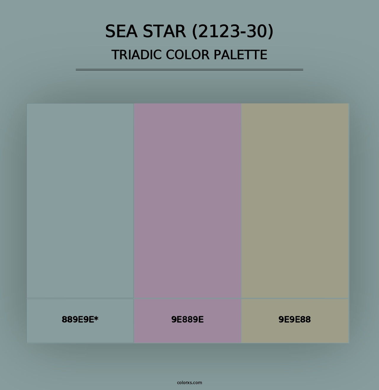 Sea Star (2123-30) - Triadic Color Palette