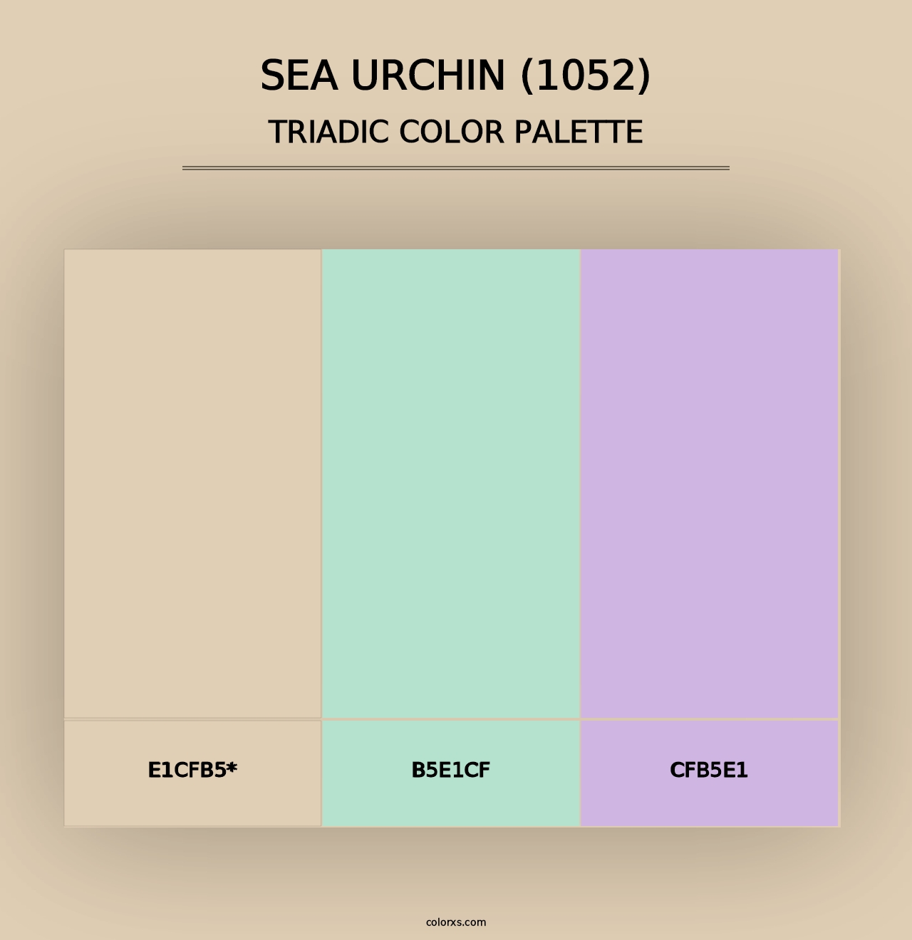 Sea Urchin (1052) - Triadic Color Palette