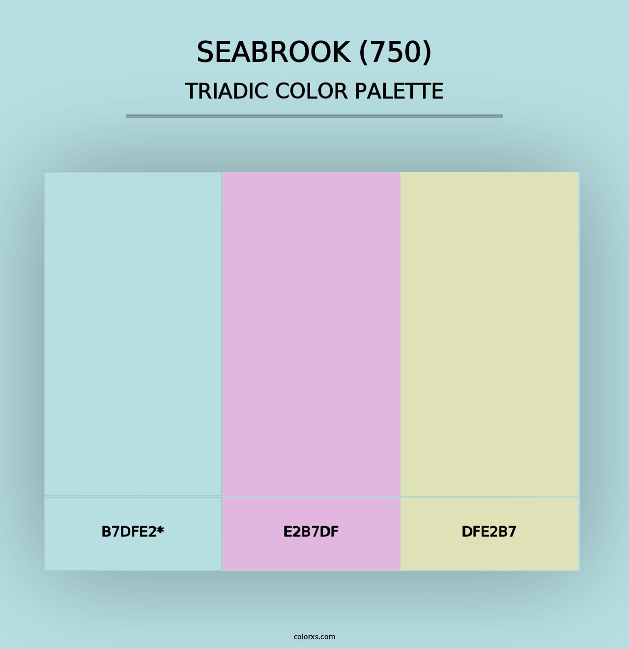 Seabrook (750) - Triadic Color Palette