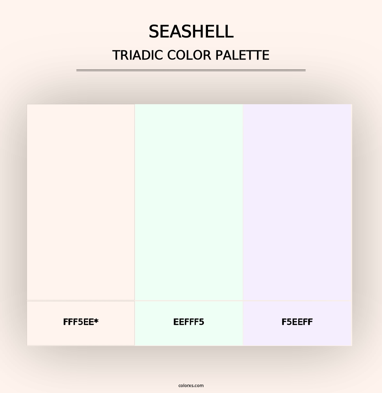 Seashell - Triadic Color Palette